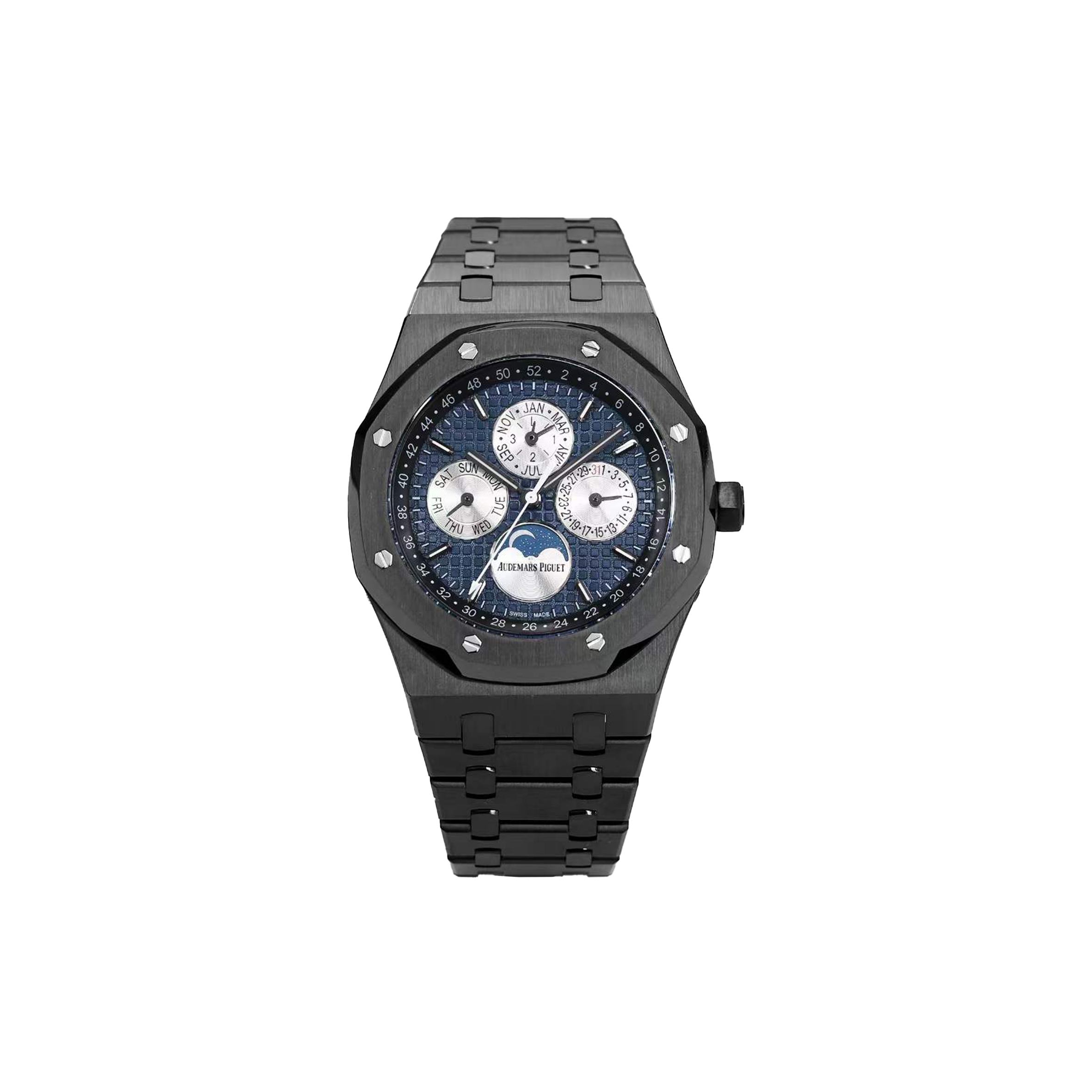 audemars P*g*et royal oak ceramic with blue dial watch 26599ce.oo.1225ce.01